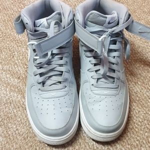 Grey high top Air Force 1